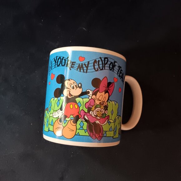 Vintage Disney Mickey Minnie Mouse " You're My Cup of Tea" Mug Applause … - Picture 1 of 4